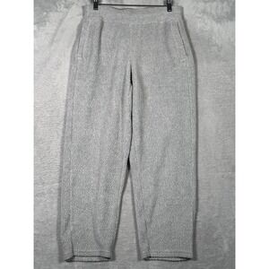 Patagonia Pants Womens S Gray Fleece Tapered Jogger Sweatpants Shearling Crops